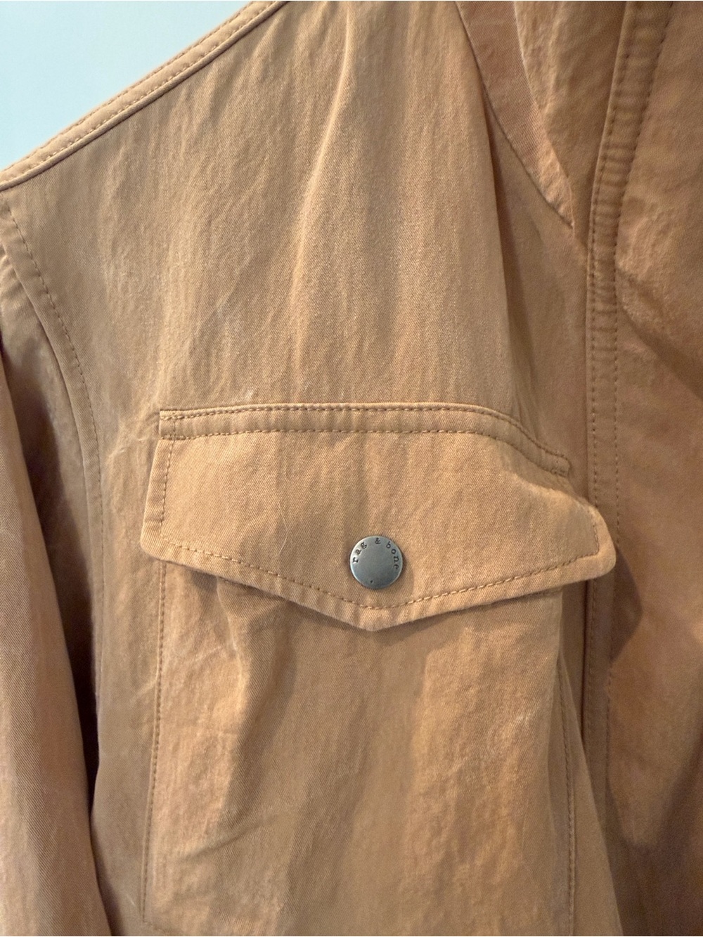 Rag & Bone Trail Lycocell Crop Utility Jacket Small Petite - Picture 4 of 5